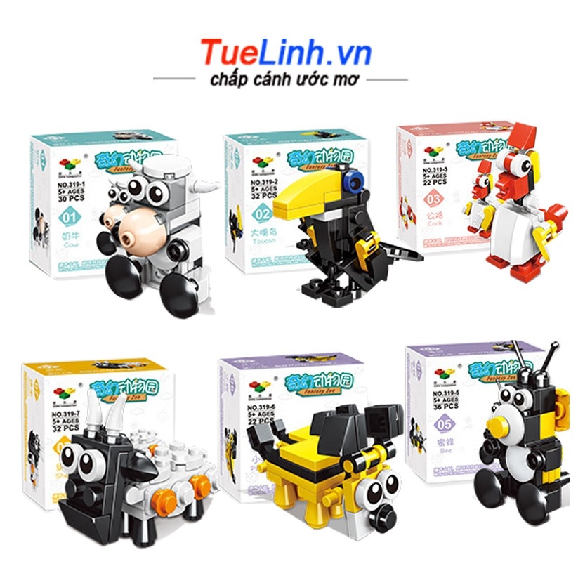 Đồ chơi lego xếp hình con vật sống động mini cho bé giá sỉ. tuelinh