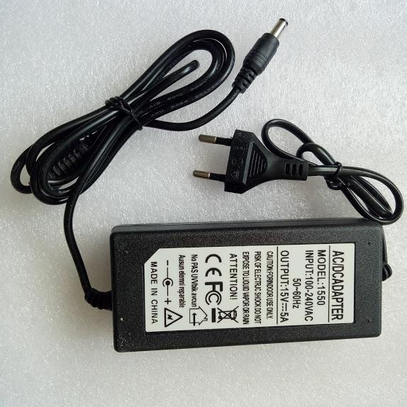 [HCM]Sạc nguồn loa kéo 15V 5A - Adaper loa kéo