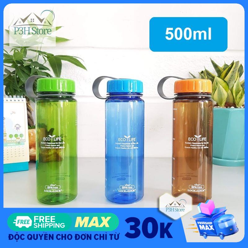 Bình nước cho bé đi học nhựa Tritan Lock&Lock Eco Life dung tích 500ml ABF613