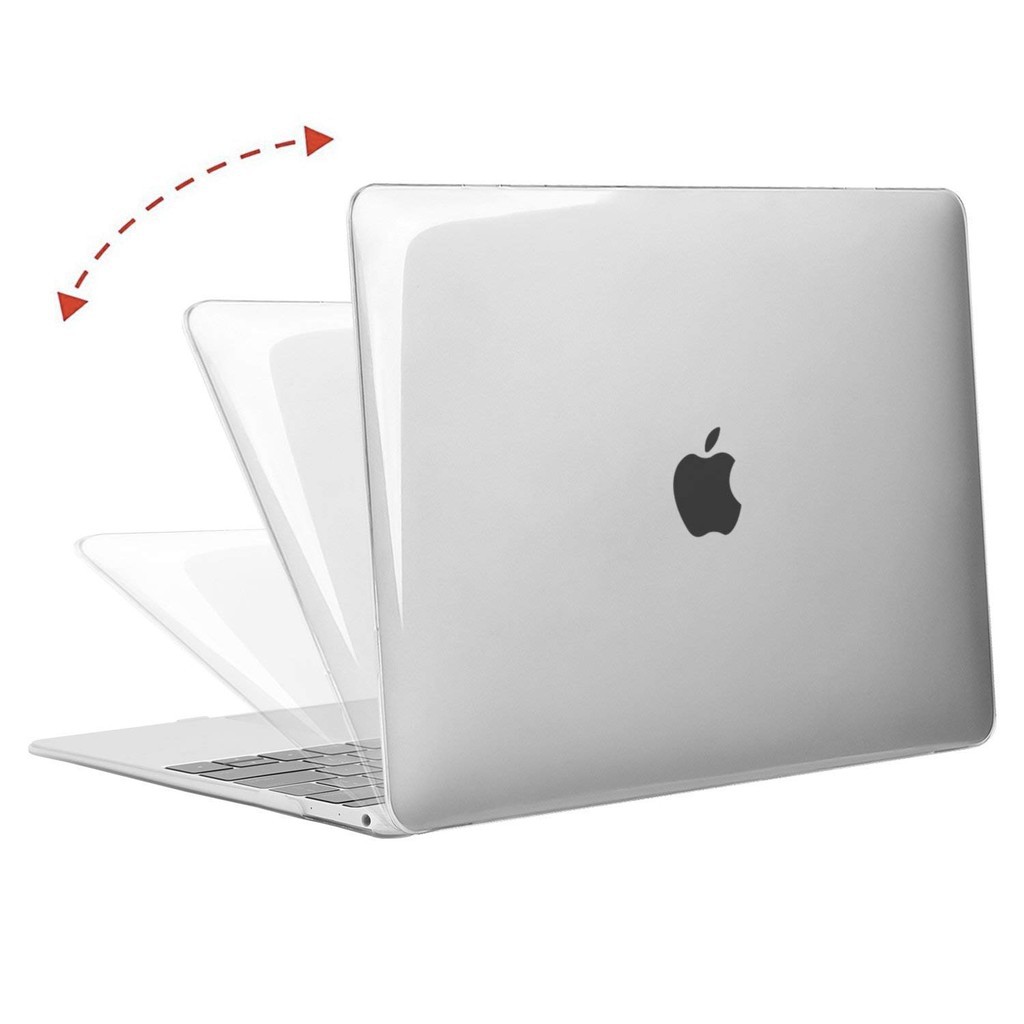 Case bảo vệ Macbook Air 13"( 2018- 2020) model A1932 trong suốt (Tặng kèm Nút chống bụi + bộ chống gãy sạc)