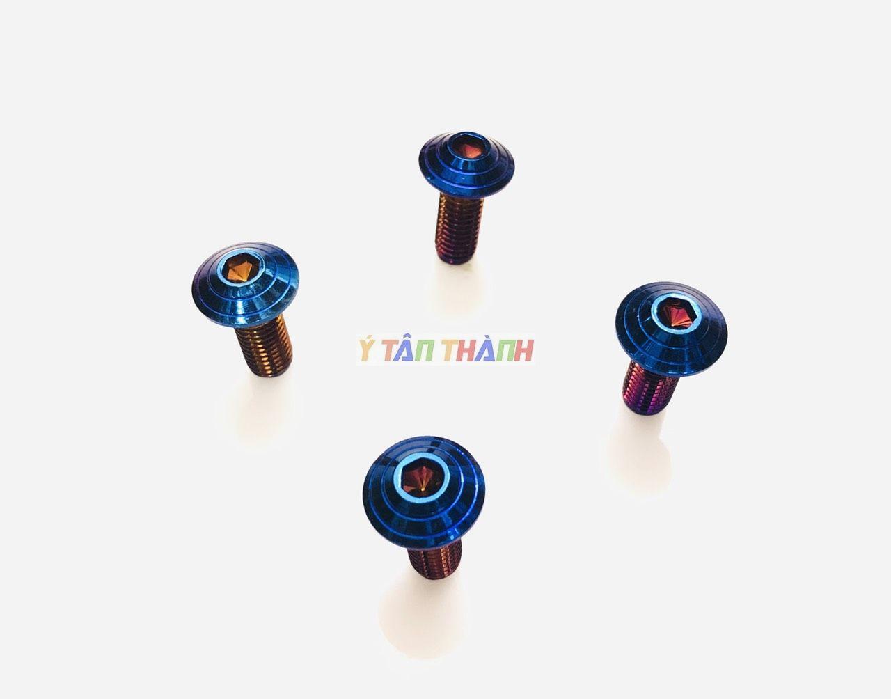 Ốc đĩa 8ly xanh titan bộ 4 con