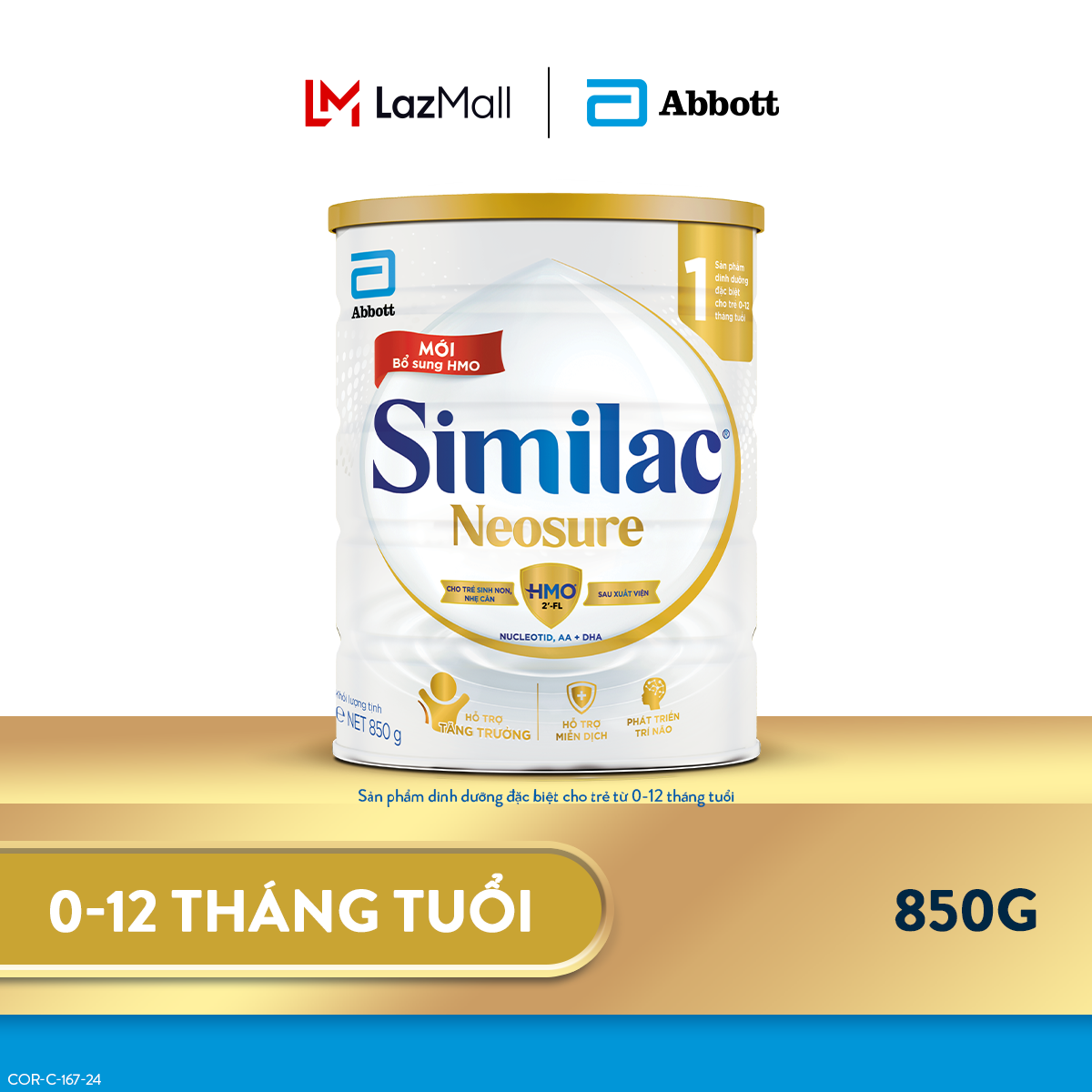 Lon Sữa bột Similac Neosure 850g
