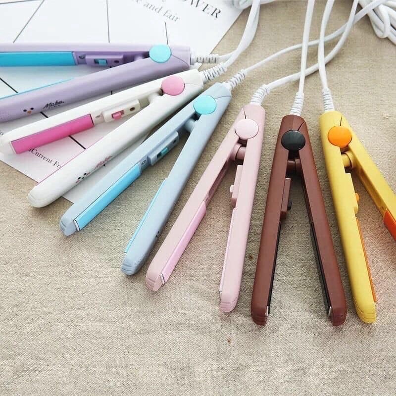 Máy duỗi tóc mini kiêm máy uốn tóc nhỏ gọn tiện lợi