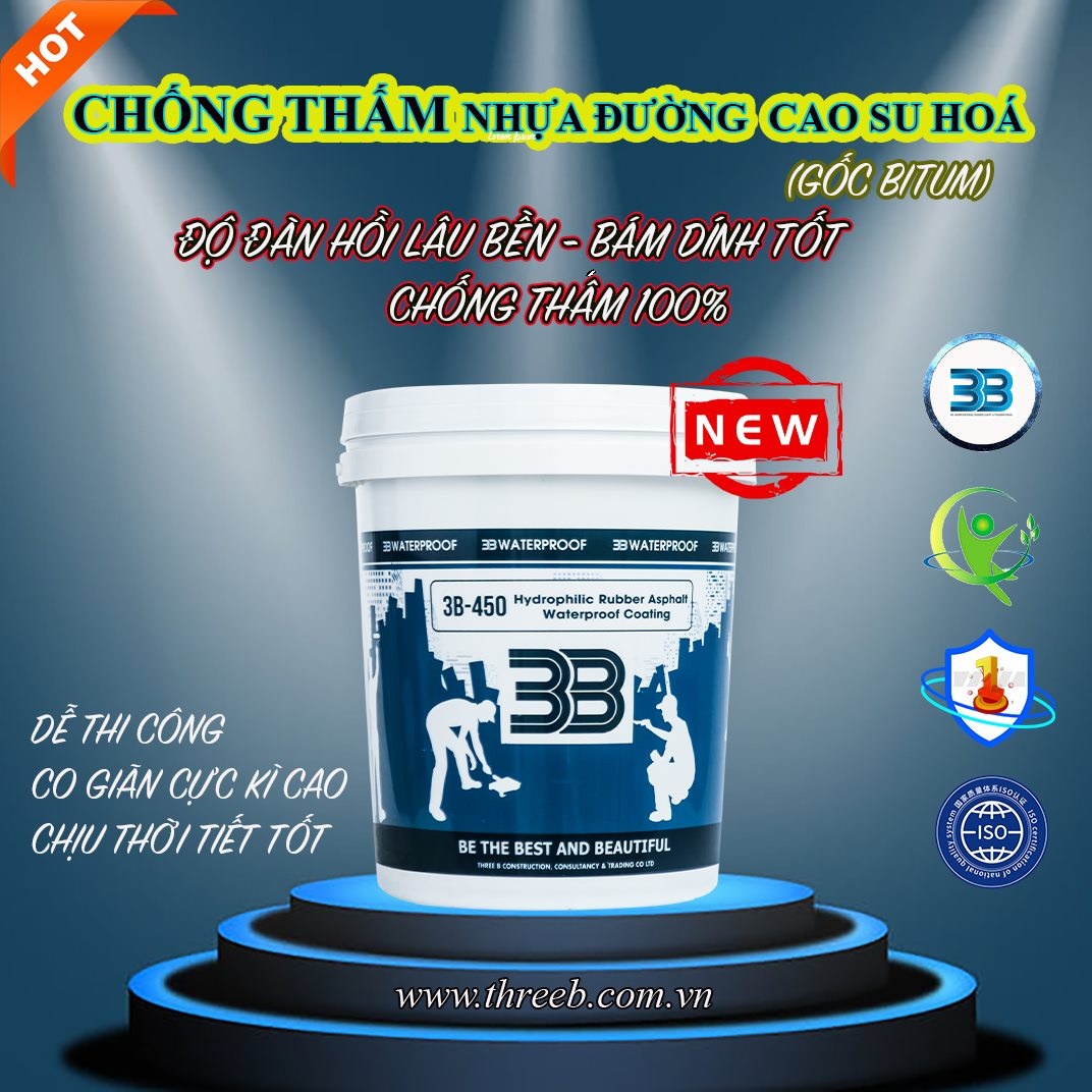 Chống thấm sàn mái, sê nô và sân thượng 3B-450 Lh:0905663726