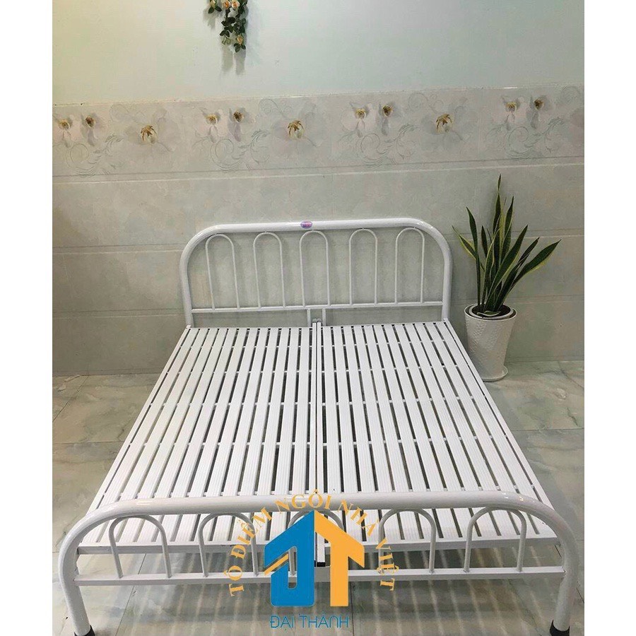 Giường sắt kiểu đơn giản Đại Thành nhiều kích thước từ 1m đến 1m8