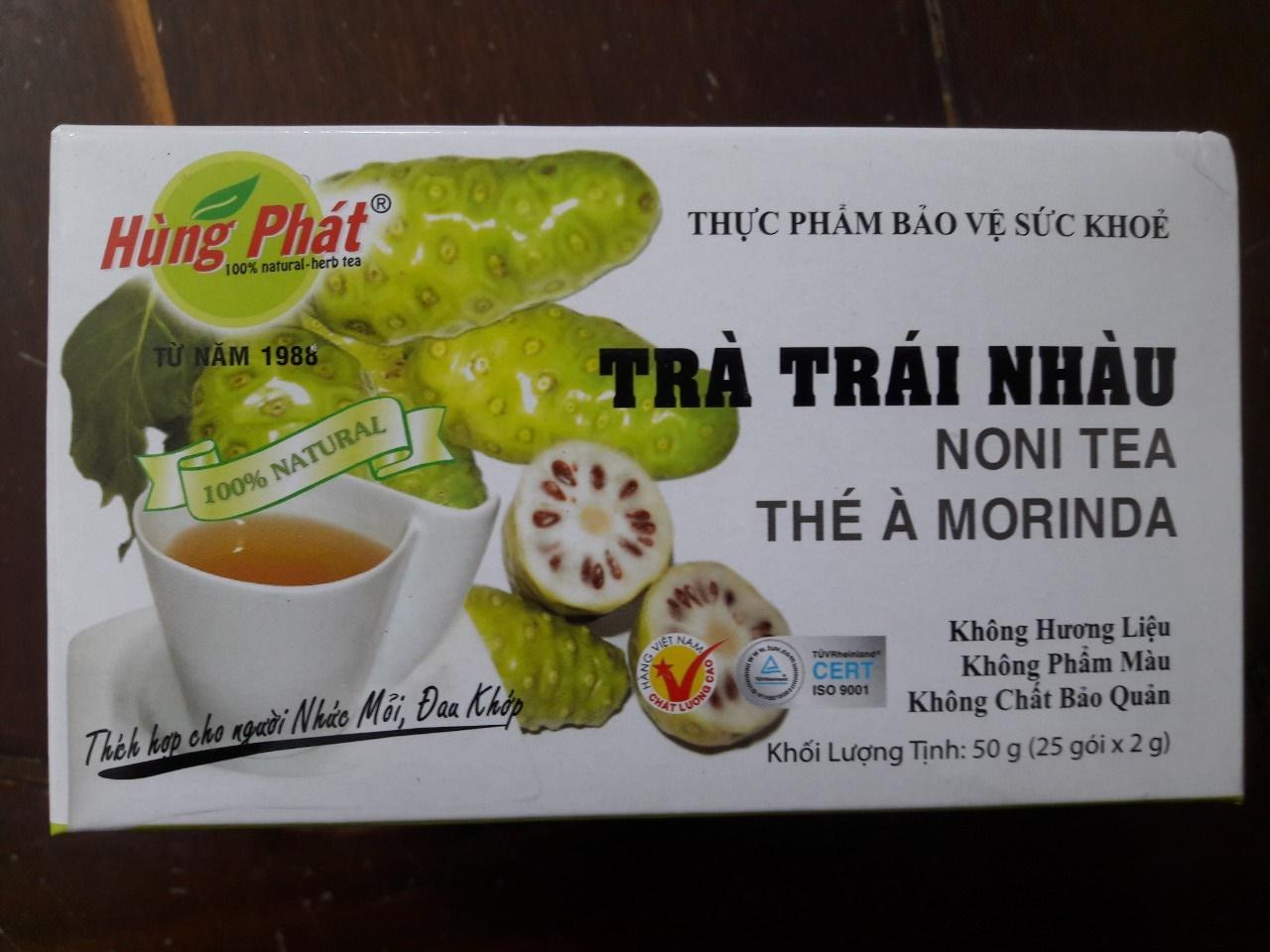 Trà trái nhàu hùng phát hộp 25 gói x 2 g