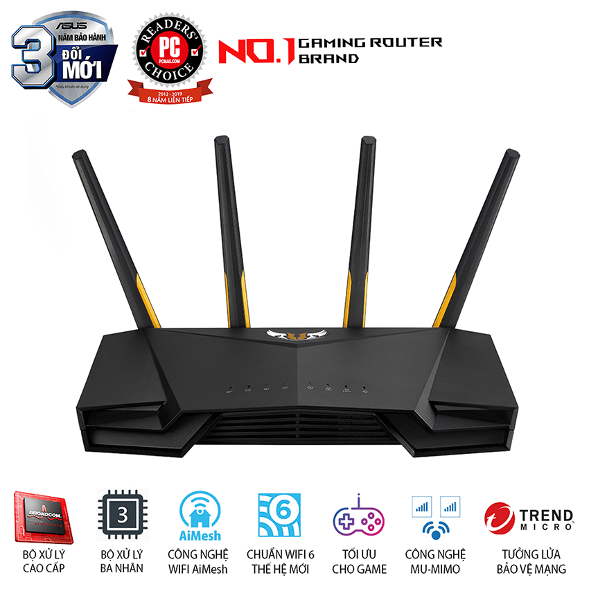 Bộ phát wifi asus tuf gaming ax3000