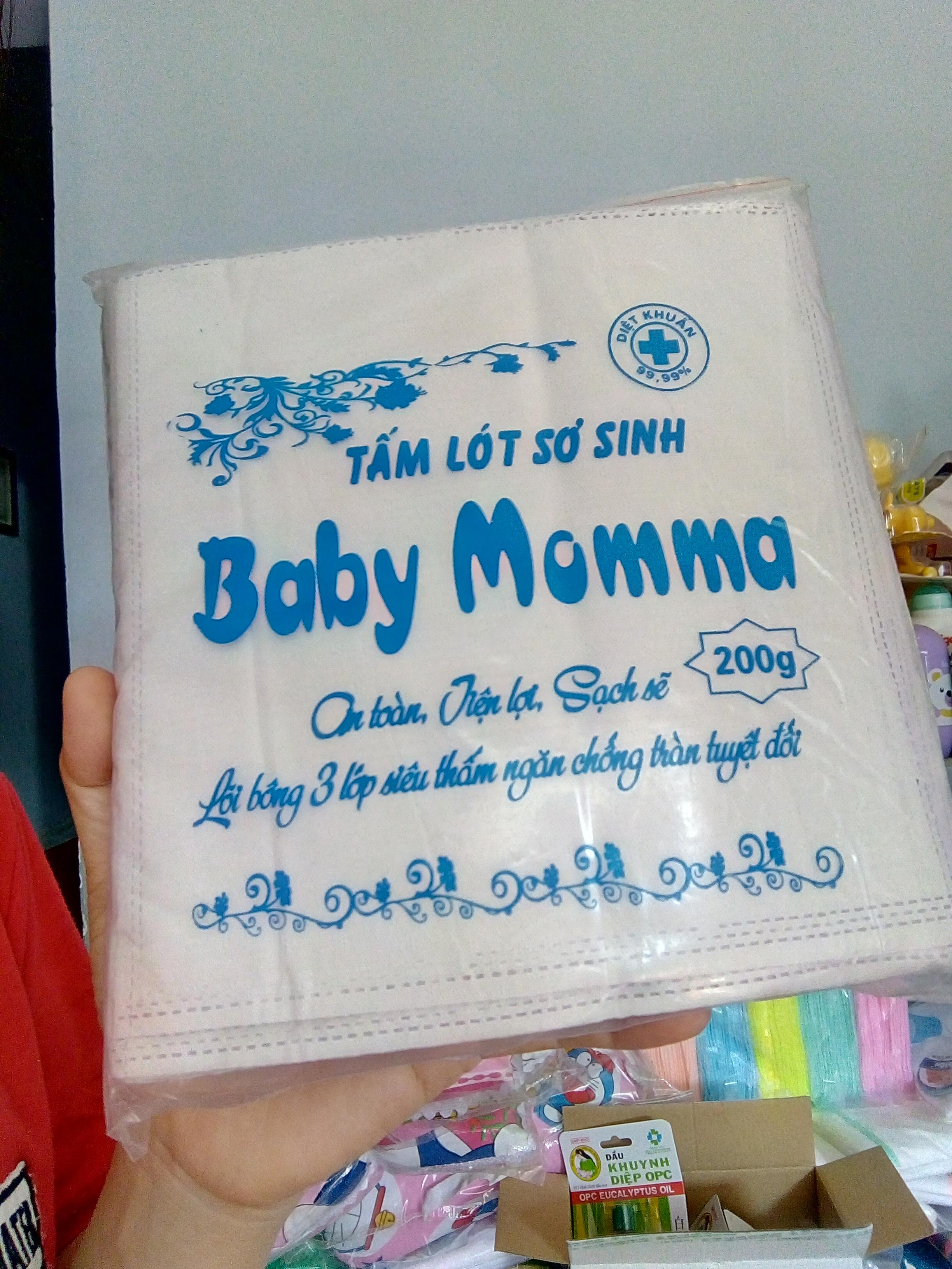 Tấm lót phân su sơ sinh Baby Momma dành cho bé 0-4 tháng