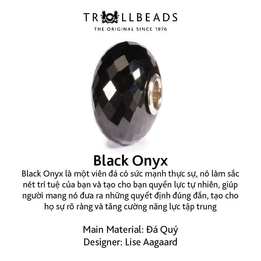 Trollbeads đá quý tự nhiên black onyx tstbe-20005
