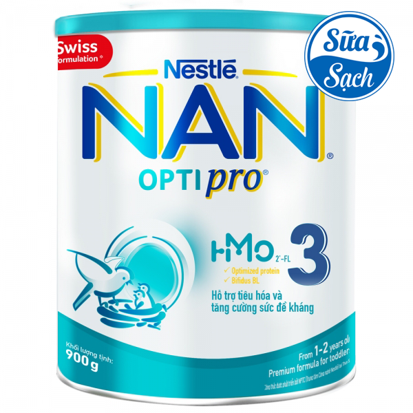 Sữa bột nestle nan optipro 3 900gr