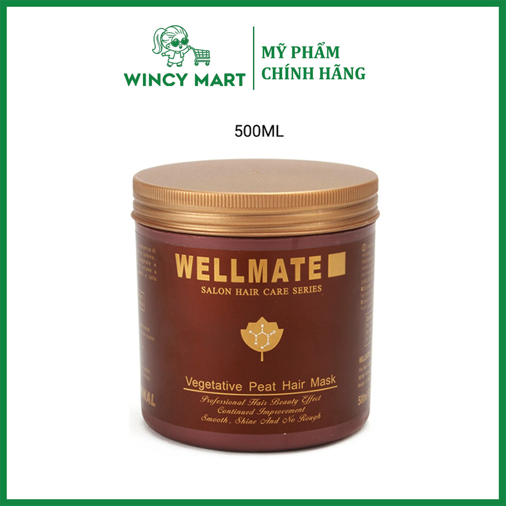 Kem ủ tóc wellmate ý 500ml, kem ủ hấp tóc siêu mềm mượt chuẩn salon - wincy mart shop