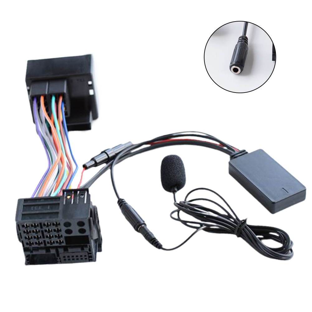 Bộ chuyển đổi cáp âm thanh cáp phụ kiện xe hơi cho BMW E46 3 Series đài phát thanh Bluetooth tương thích 10pin bền thương hiệu mới