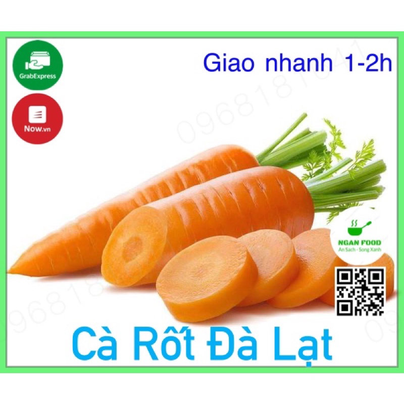 Cà Rốt (Củ Cải Đỏ)Tươi, Rau Củ Tươi Ngon, Giao Nhanh 1-2h (HCM)