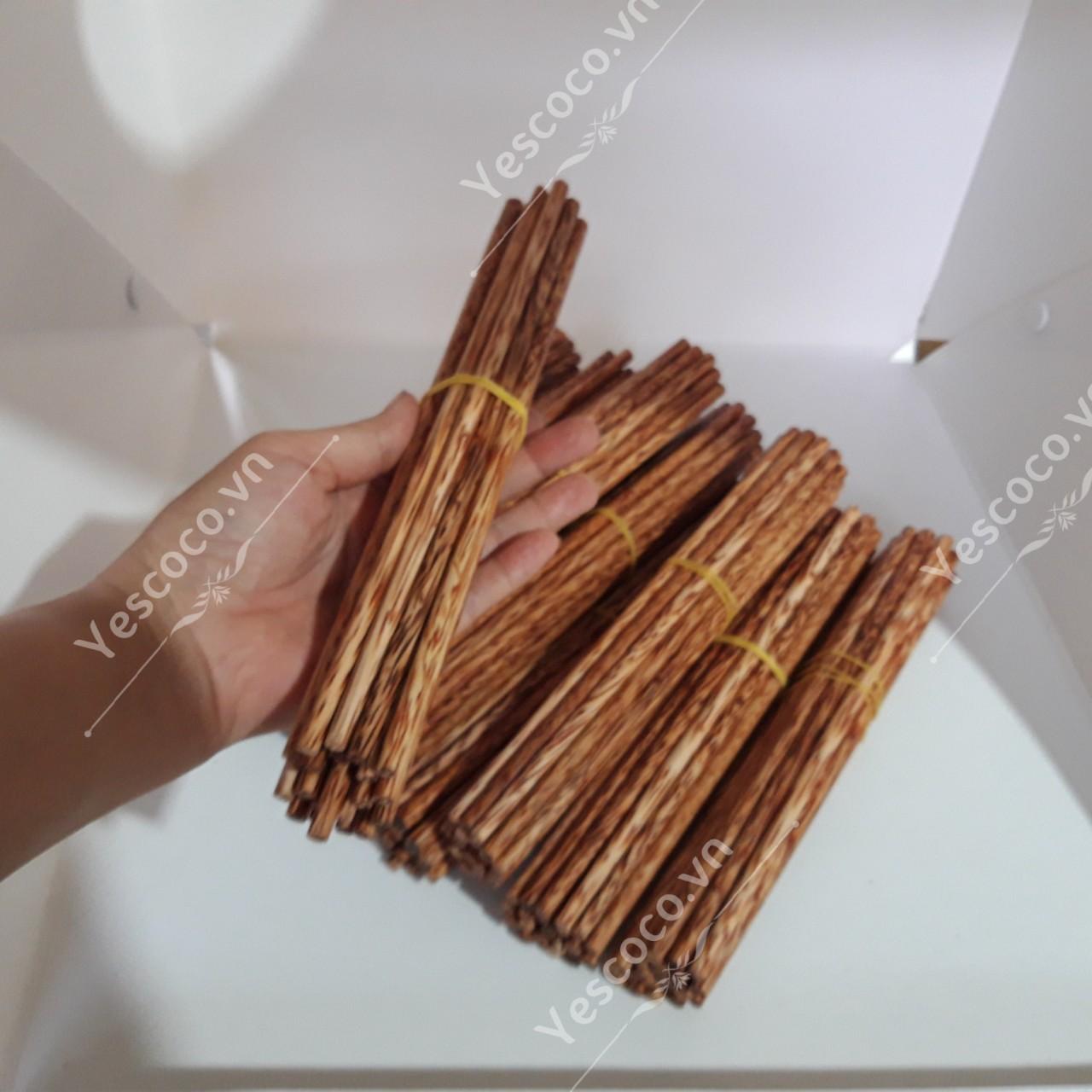 10 Đôi Đũa Gỗ Dừa Cao Cấp YESCOCO BẾN TRE