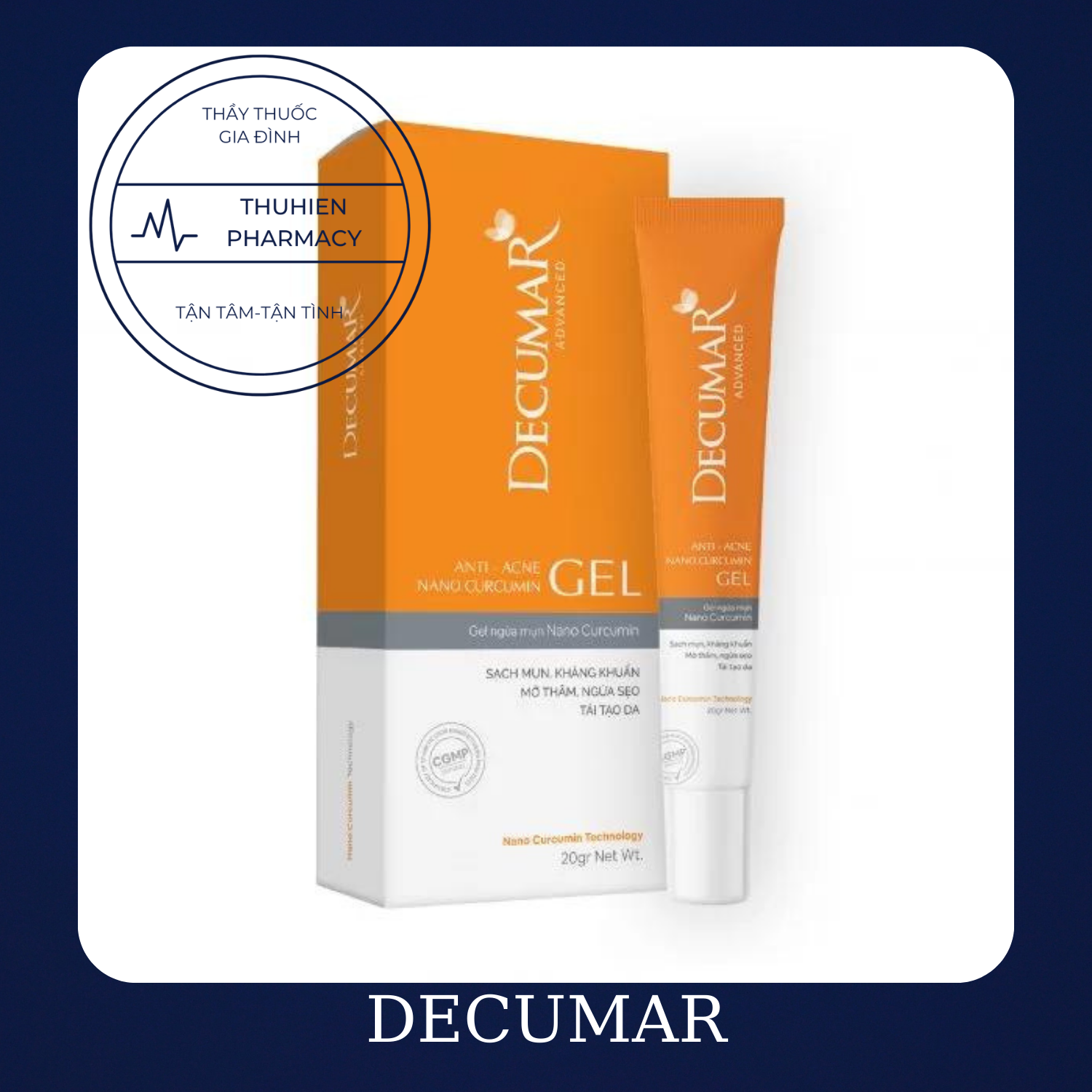 DECUMAR - Gel nghệ nano siêu hấp thu, hết mụn, hết thâm, ngứa sẹo