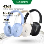 Tai nghe chụp tai không dây UGREEN Bluetooth gắn trên đầu Hitune Max5C 5.4 không dây Wireless ANC Earphone 38dB Tai nghe thể thao có Mic khử tiếng ồn for iPhone 15 Pro Max Model:35757