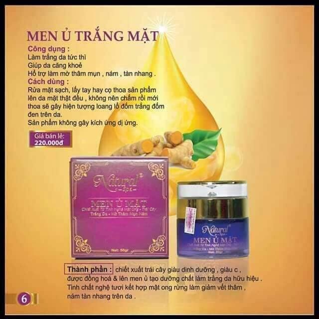 Men Ủ Mặt Natural Spa