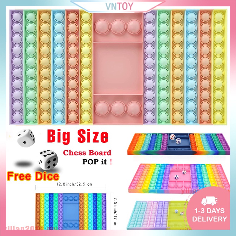 （VNTOY）Đồ Chơi Pop It Fidget Giảm Stress Bản Cheese Board - Tấm Pad Pot It Mini - Pop It Khổng Lồ Cao Cấp