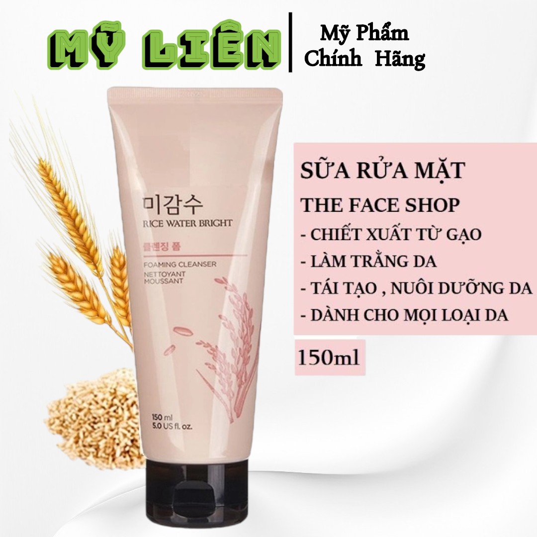Sữa rửa mặt Gạo Hồng THE FACE SHOP Hàn Quốc