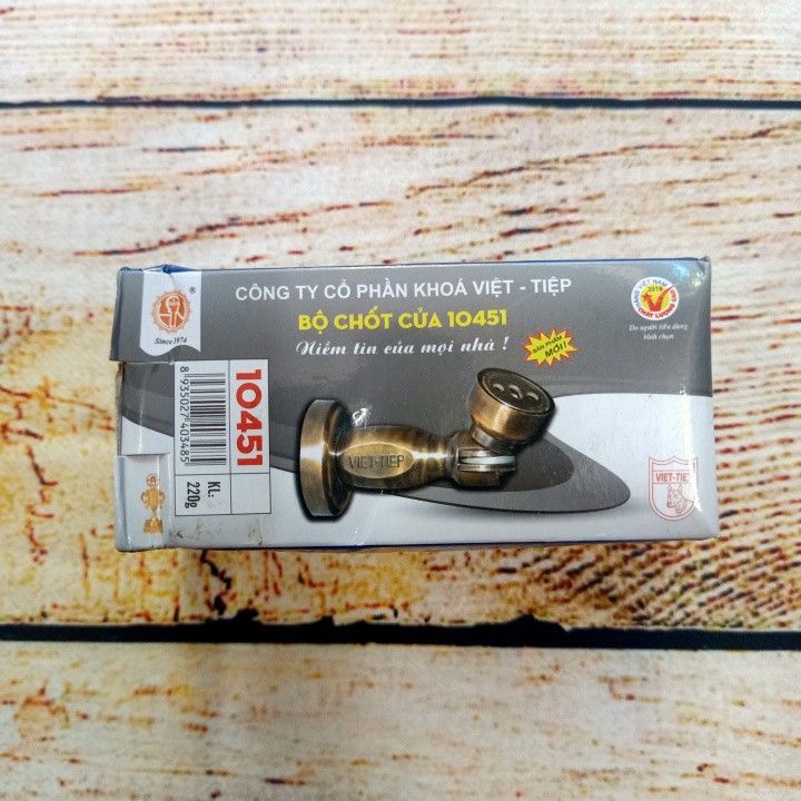 Bộ chốt cửa, hít cửa việt tiệp 10451