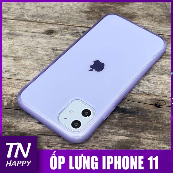 Ốp lưng dẻo mờ chống sốc cao cấp dành cho iPhone 11 - MÀU TÍM - TN Happy phân phối