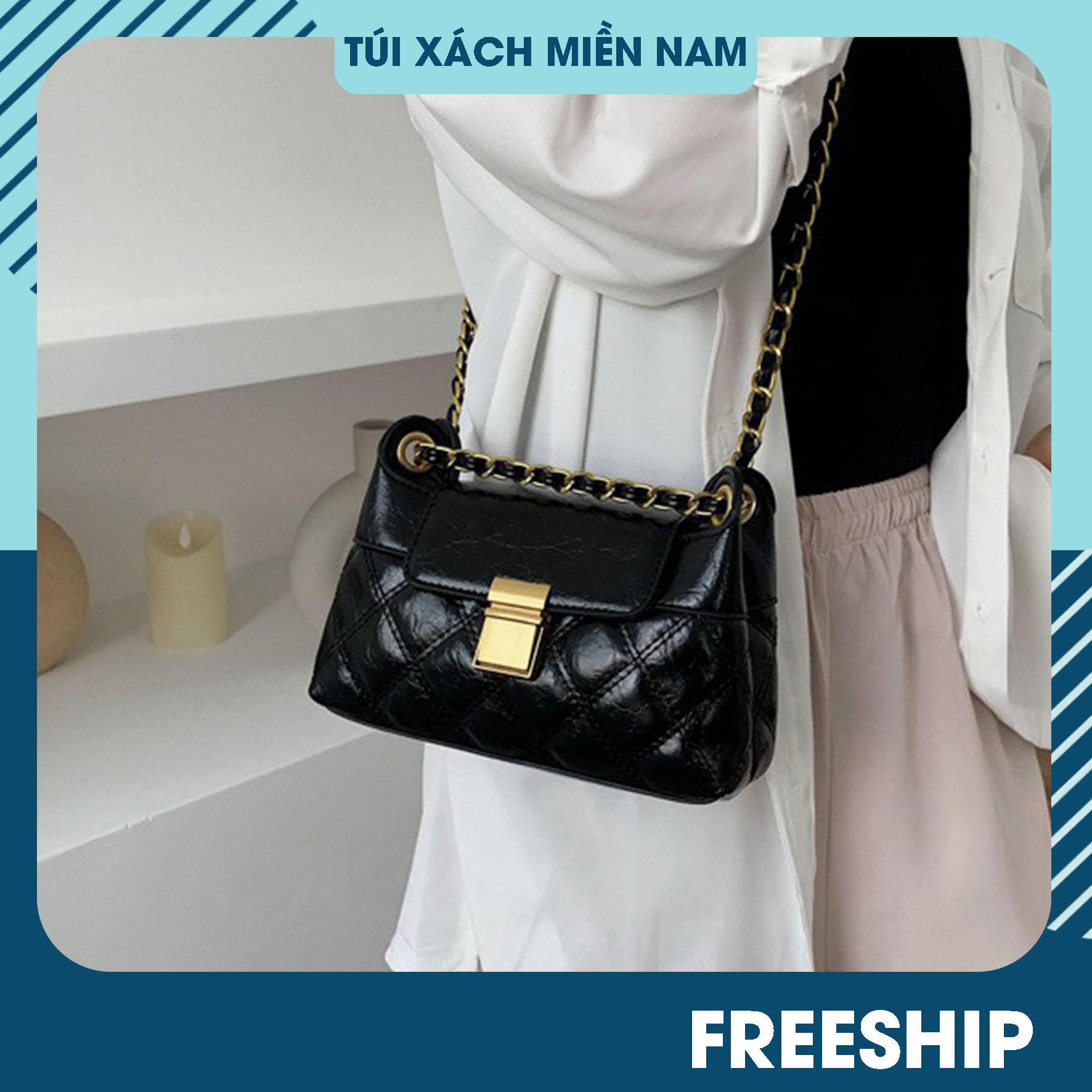 Túi đeo chéo nữ công sở mini cao cấp đẹp thời trang dự tiệc sang trọng