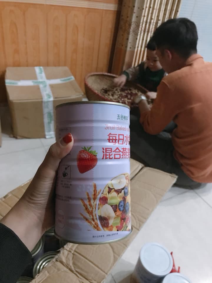 Ngũ cốc hoa quả sấy Trung Quốc (hộp hồng) -500g