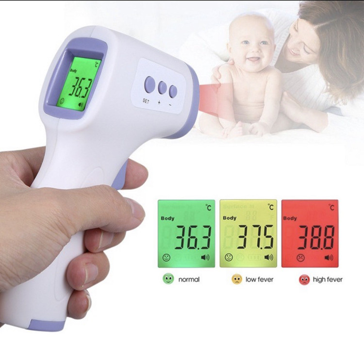 Nhiệt kế hồng ngoại đo nhiệt độ cơ thể cho kết quả nhanh chóng - tặng kèm pin AAA, bảo hành 12 tháng - KU0013