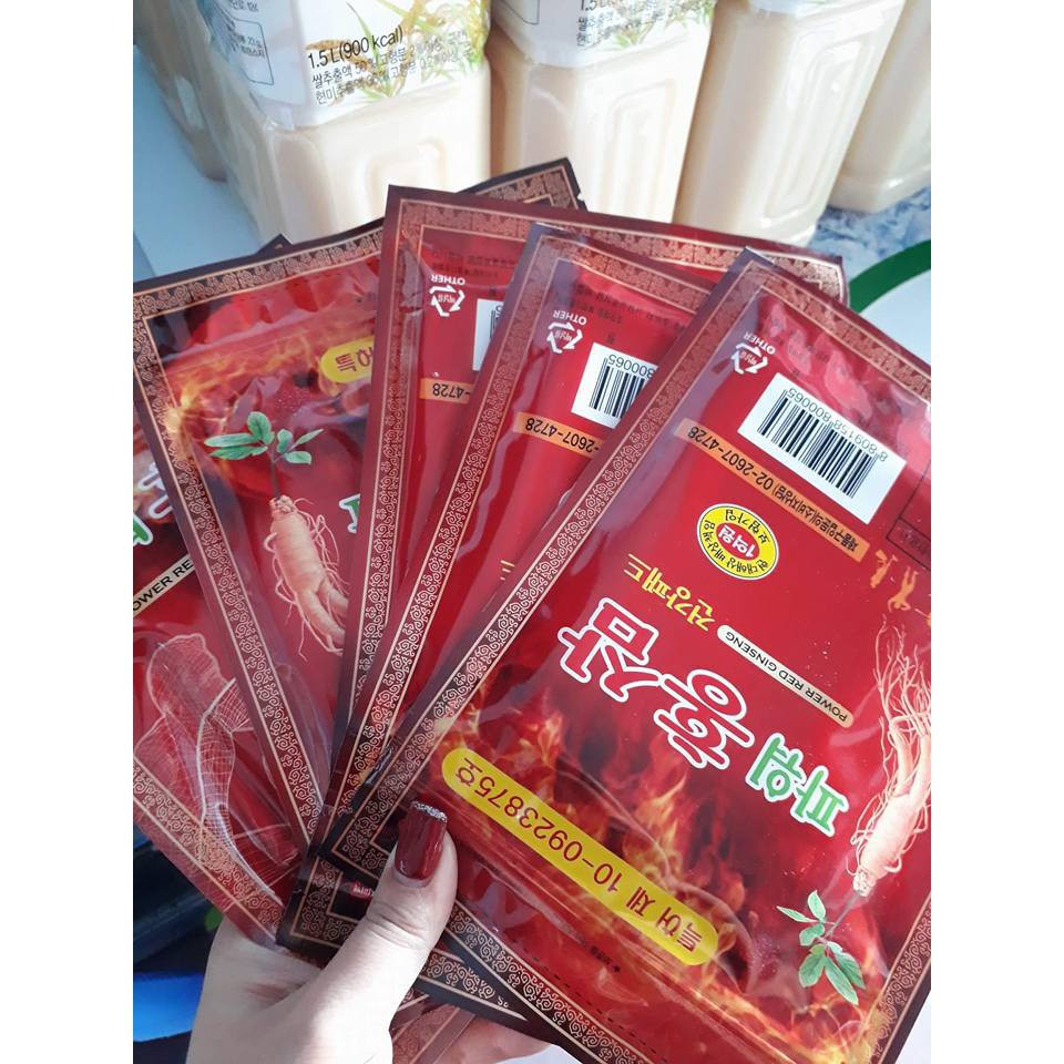 Cao dán nóng hồng sâm hàn quốc túi đỏ power red ginseng