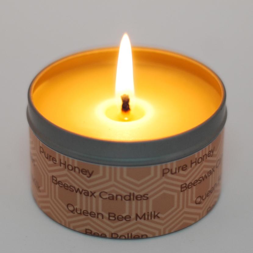 Nến Thơm Sáp Ong,Cháy 45 Giờ (làm sạch không khí bằng ion âm, khử mùi hôi phòng, hương thơm tự nhiên từ mật ong)