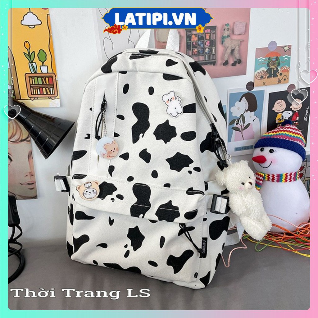 🐮Hàng Cao Cấp Tặng Sticker 🐮 BALO Bò Sữa UZLLANG Thời Trang HÀN QUỐC Đi Học Đi Du Lịch HOT 2021 BL 05.