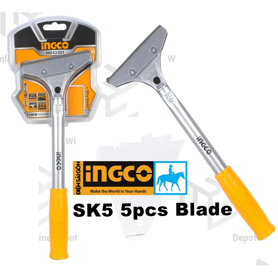 Dụng cụ cây sủi vệ sinh kèm 6 lưỡi dao 30cm Total THT183006 THT183201 - 4