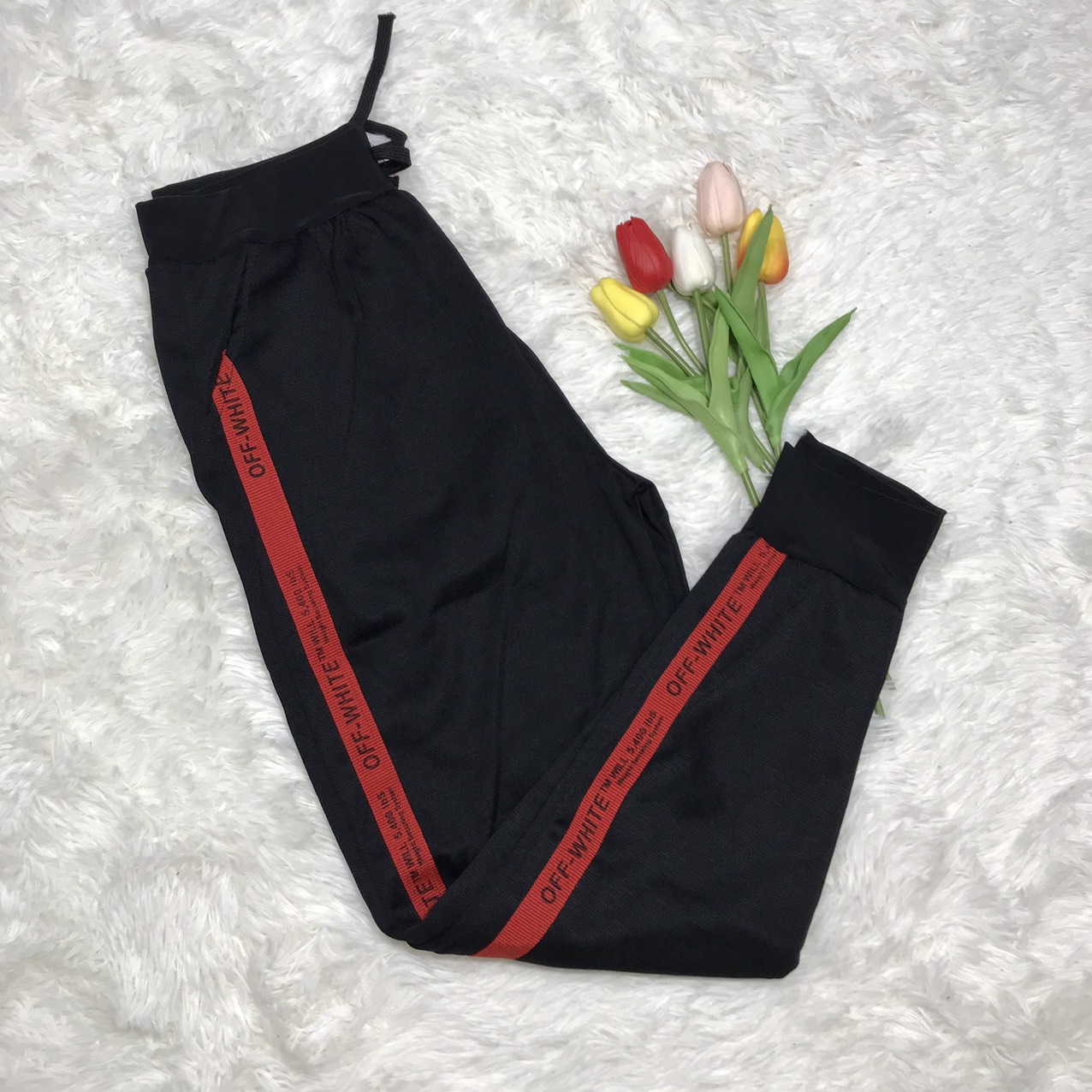 Quần Thun Viền thể thao Off White Nhiều Màu Hình Tự Chụp