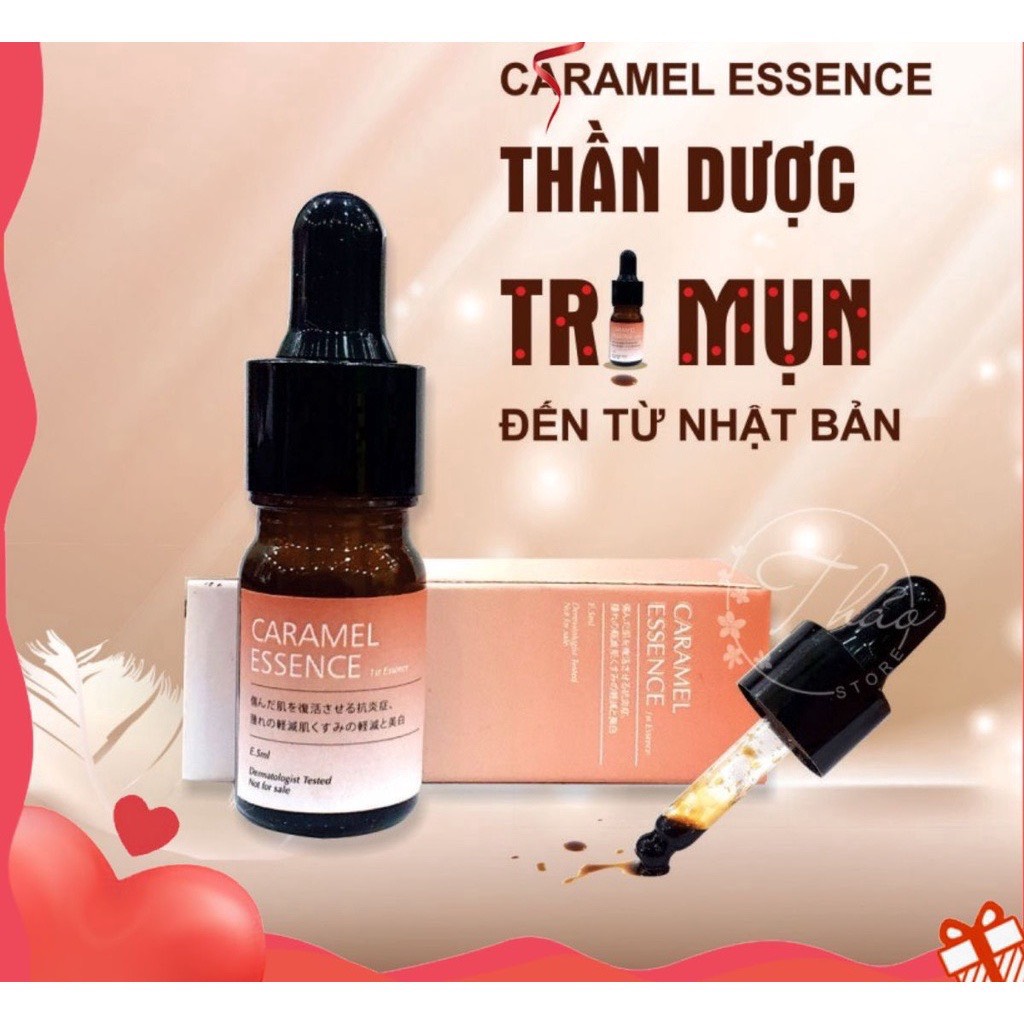 MUA 5 TẶNG 1 Serum giảm mụn Caramel Essence sạch mụn mờ thâm,trắng da mặt,se khít lỗ chân lông