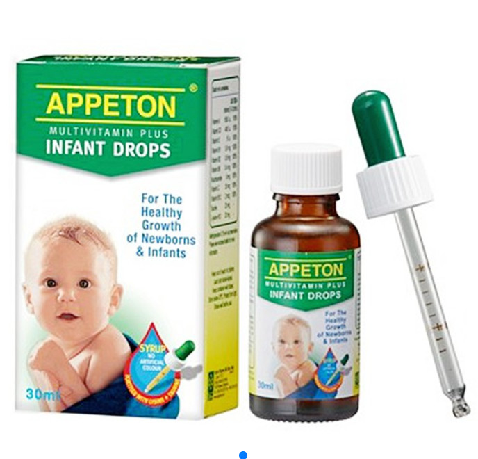 Siro Multivitamin Appeton Infant Drop Cho Bé 0-12 Tháng (Chai 30ml) - Malaysia