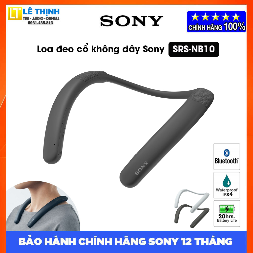 Loa Bluetooth đeo cổ Sony SRS-NB10 - Hàng chính hãng - Bảo hành chính hãng Sony 12 tháng toàn quốc