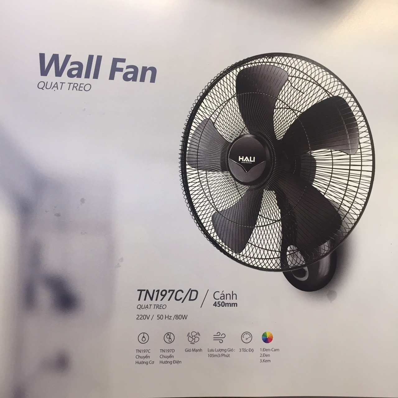 Quạt treo Hali công suất 80W - TN197C/D