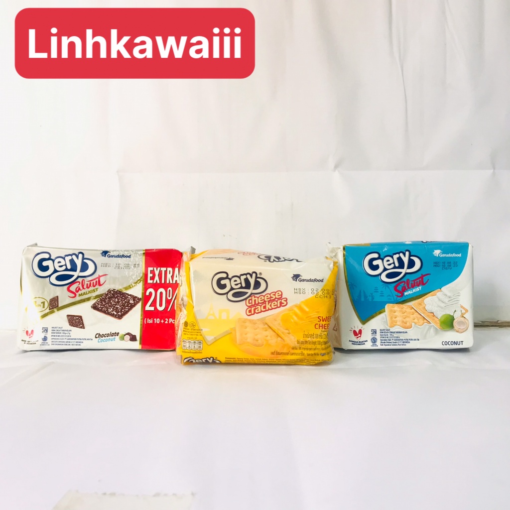Bánh quy phô mai gery cheese cracker gói 100g