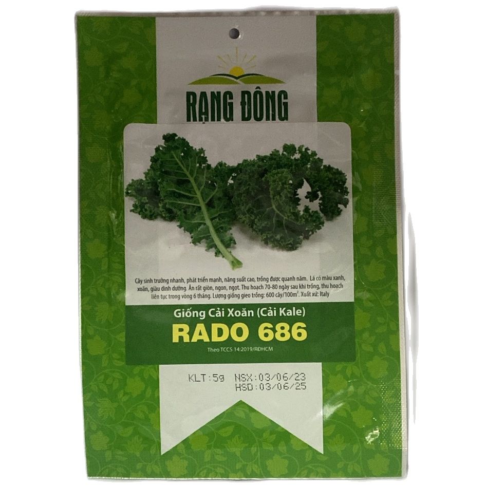 Hạt giống cải xoăn Kale rạng đông