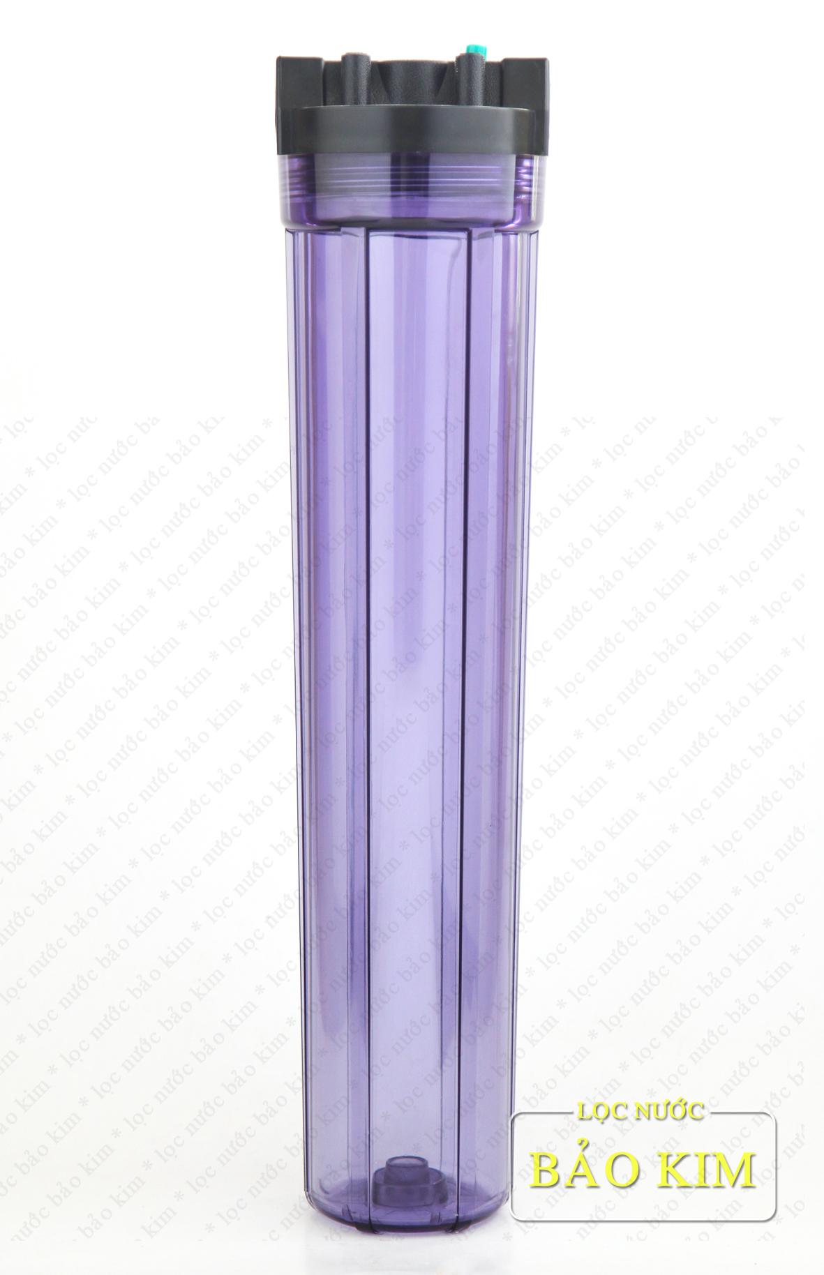 [HCM]Vỏ - cốc ly lọc ren trong 20 inch phi 21- trong tím