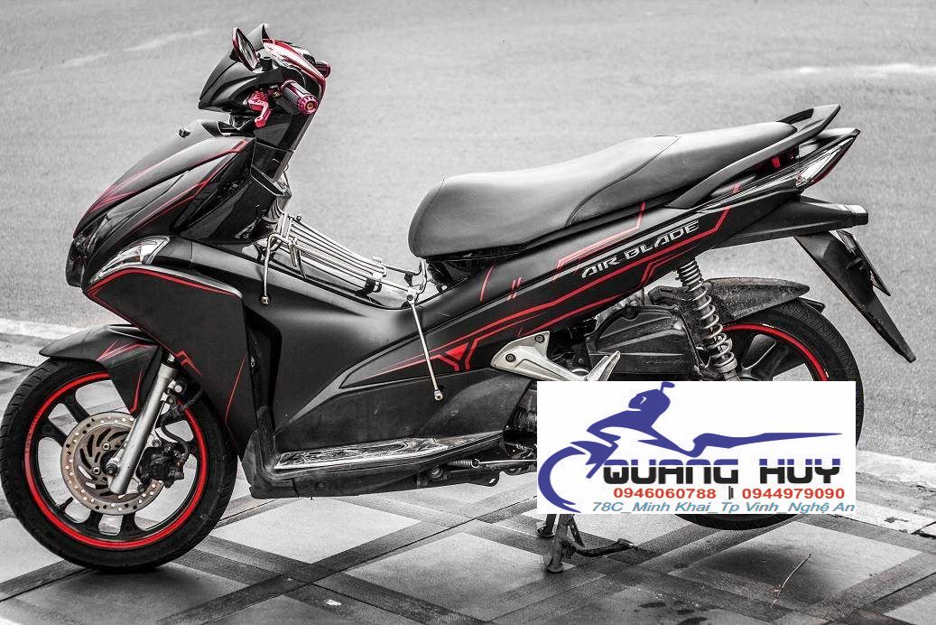Tem trùm airblade đỏ đen slider,team decal ab 2011
