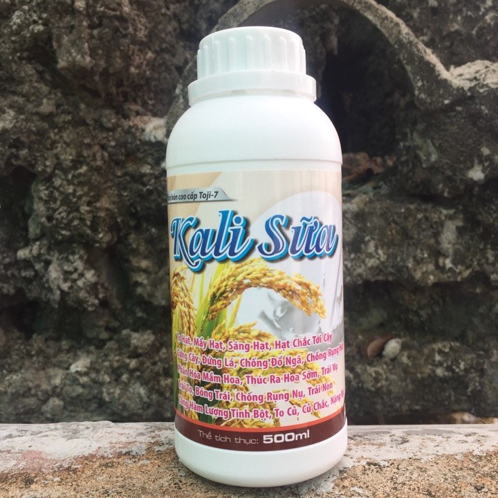 Phân bón lá Kali sữa 500ml nặng hạt, sáng quả, cừng cây