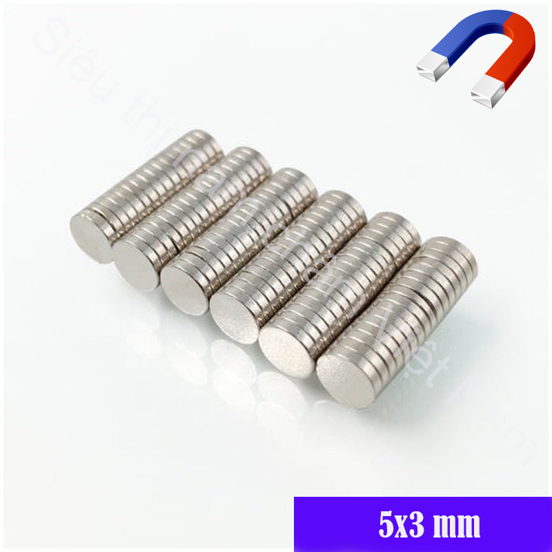 Nam châm 5x3mm set 50v nam châm tròn đường kính 5mm