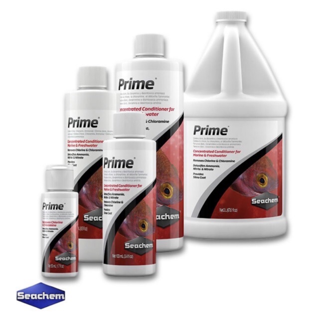 Xử Lý Nước Seachem Prime 100ml | Dung dịch khử nước mới khử clo ổn định nước cho hồ cá