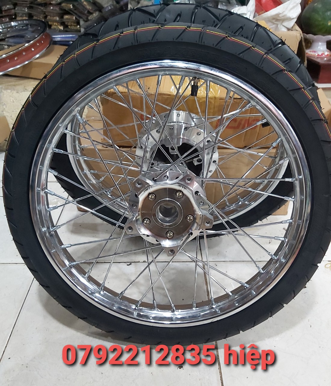 [HCM] CẶP BÁNH CĂM EX 150 (HOẶC EX155) NIỀNG SẮT UNION VD THÁI 1.4 1.6 FULL VỎ RUỘT BLAZETECH