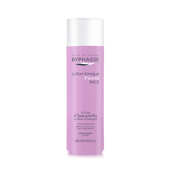 Nước Hoa Hồng Soin Du Visage Byphasse - 500ml Chai màu tím