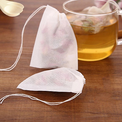 50 Túi lọc trà thảo mộc, túi lọc cafe,túi lọc gia vị dùng 1 lần ,túi vải không dệt ,7 x 9 cm