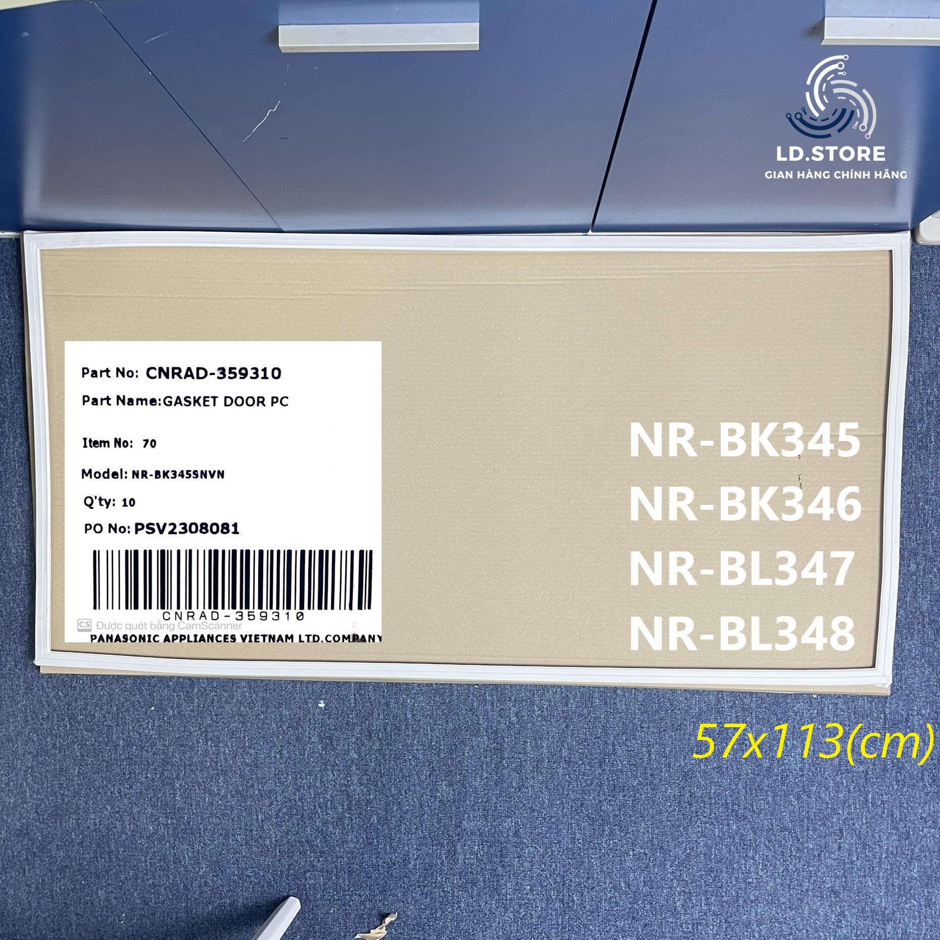 Ron ngăn mát tủ lạnh panasonic nr-bk345/ nr-bk346/ nr-bl347/ nr-bl348