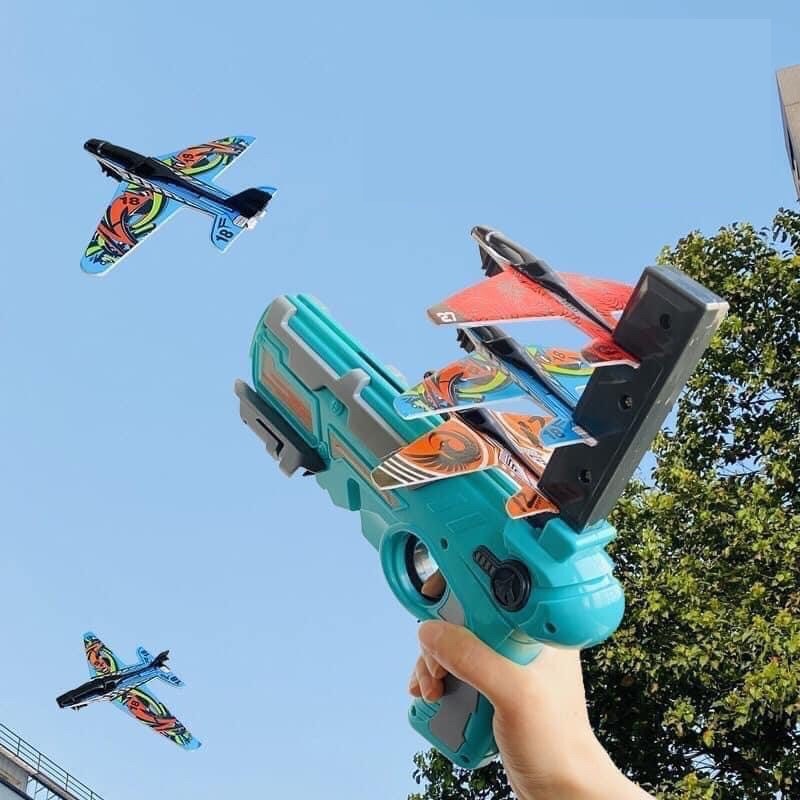 Đồ chơi bắn máy bay air battle cho bé, đồ chơi phóng máy bay lượn mô hình trẻ em