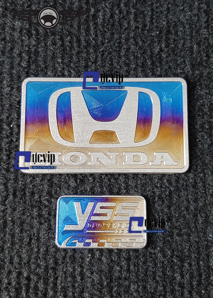 Combo Tem Dán Titan Mẫu Honda Lớn Và Chữ YSS Nhỏ Đẳng Cấp MS2811